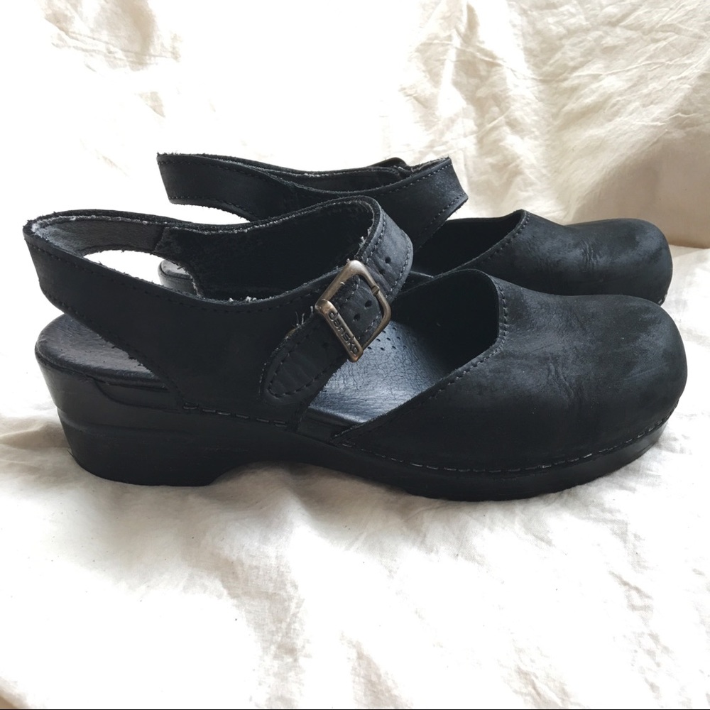 Black Dansko Mary Jane Clogs